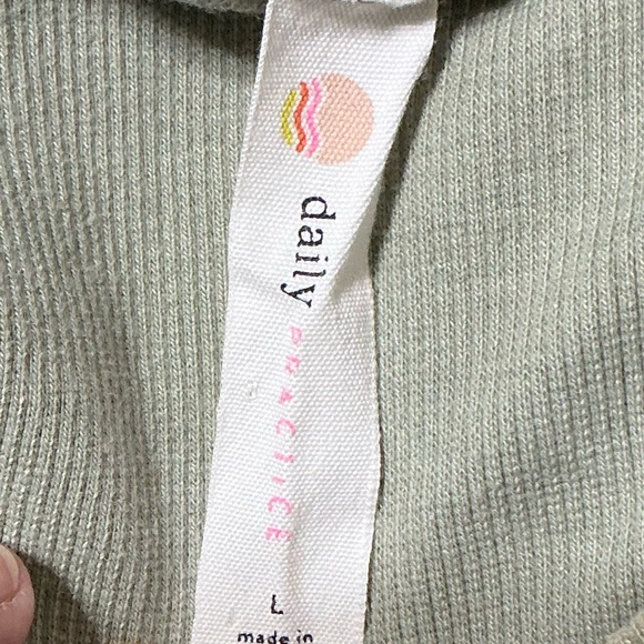 Anthropologie Daily Practice Dress Tank Twofer Midi Moss Boho Vacay,Size Large - Picture 13 of 15